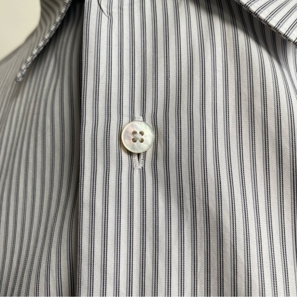 Ermenegildo Zegna Pinstripe Button Down Shirt - Picture 7 of 15